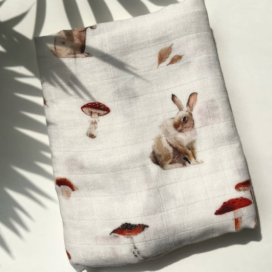 Rabbit Bamboo Cotton Swaddle