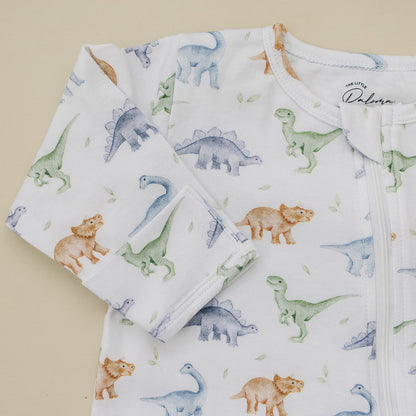 Dino zipper sleepsuit